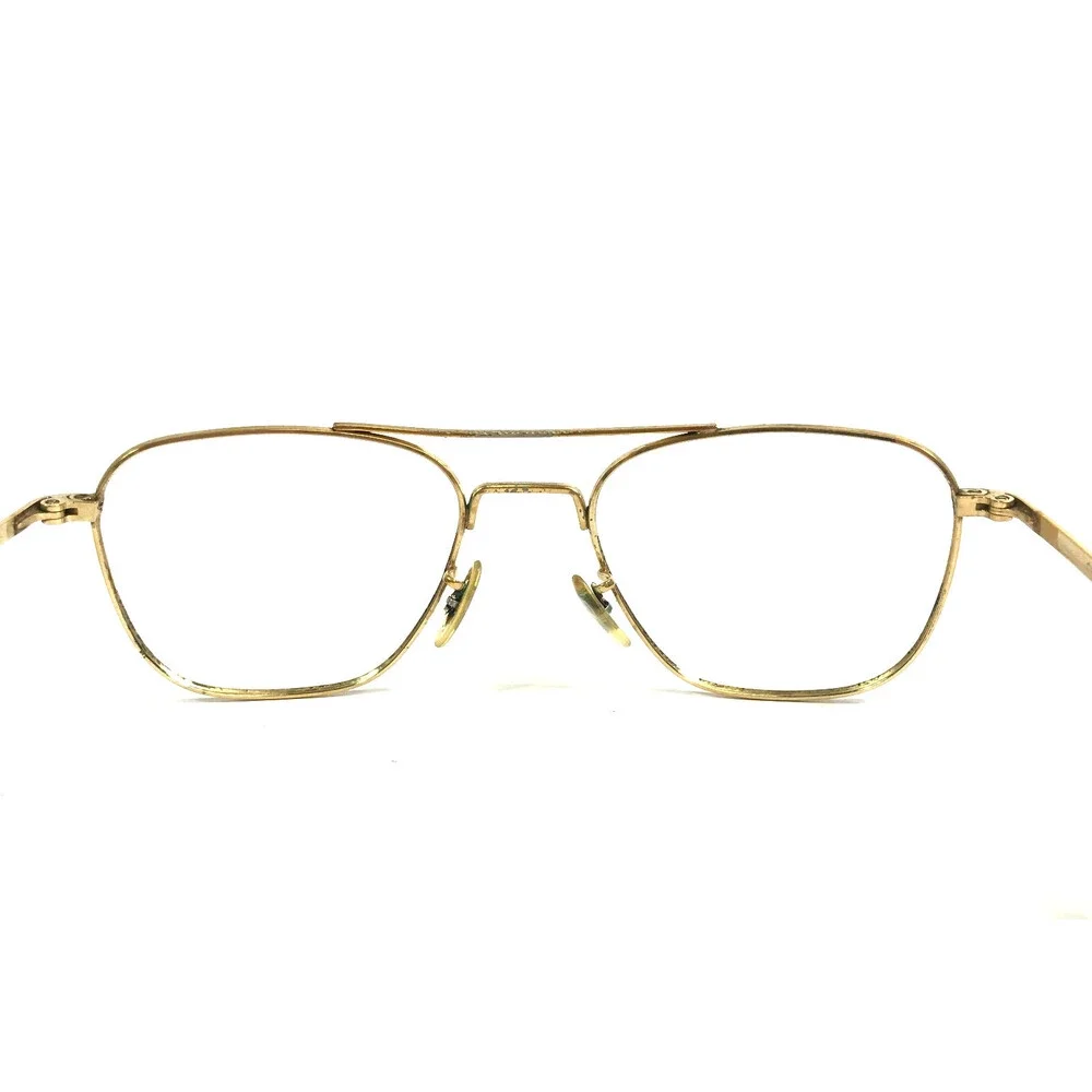 Vintage Command Sunglasses Frames USA 24K Gold Aviator Wire Rim 52-20-140